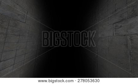 Scary Corridor. Dark And Gloomy, Full Of Mysteries, The Corridor. 42