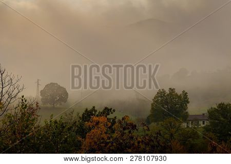 Photographs Of Views From Mount Penice Of A Cloudy Landscape