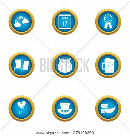 Speculate Money Icons Set. Flat Set Of 9 Speculate Money Icons For Web Isolated On White Background