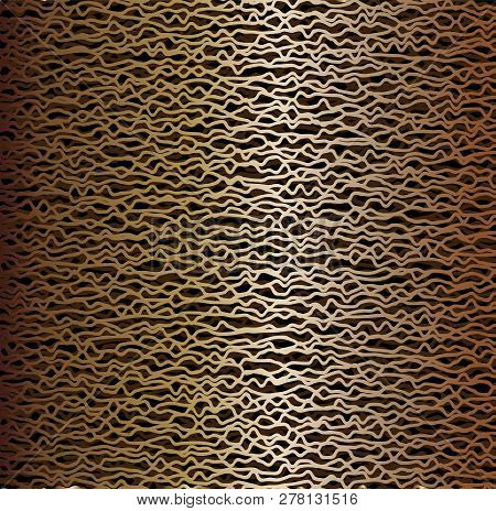 Metal Gradient Background. Abstract Mesh Or Fiber Texture. Intersecting Broken Lines. Industrial Bac