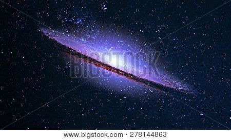 Planets And Galaxy, Cosmos,  Physical Cosmology, Science Fiction Wallpaper. Beauty Of Deep Space. Bi