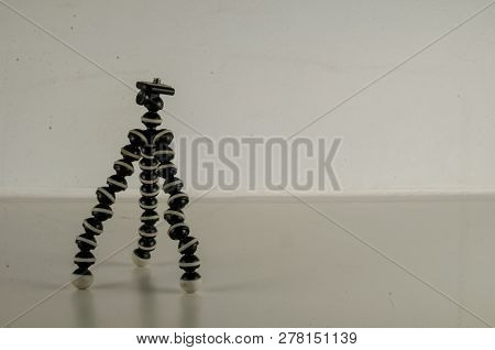Mini Table Flexible Tripod On White Background