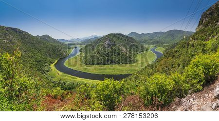 Crnojevica River Bend In Montenegro