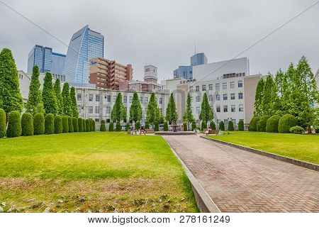 Nagoya, Japan - May 08, 2016 : Noritake Garden In Nagoya Japan.