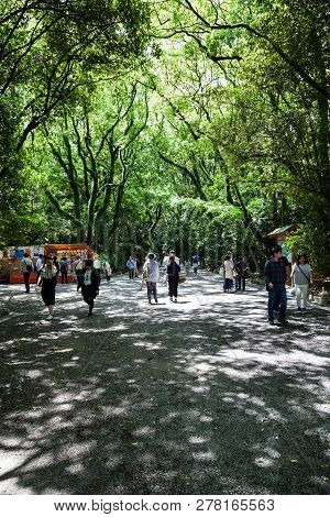Nagoya, Japan - May 04, 2016: Atsuta-jingu., Atsuta Shrine In Nagoya, Japan., Public Place