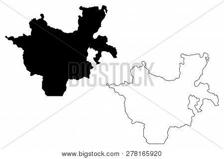 Southern Nations, Nationalities, And Peoples' Region Map Vector....