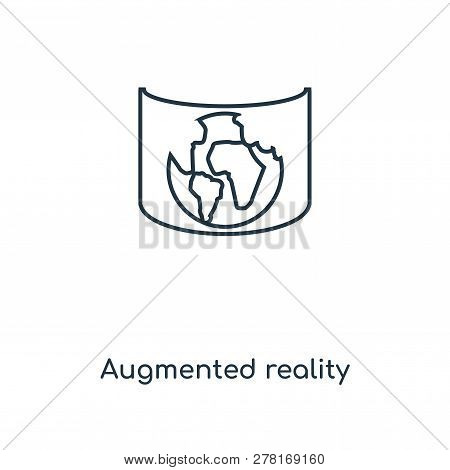 Augmented Reality Icon In Trendy Design Style. Augmented Reality Icon Isolated On White Background. 