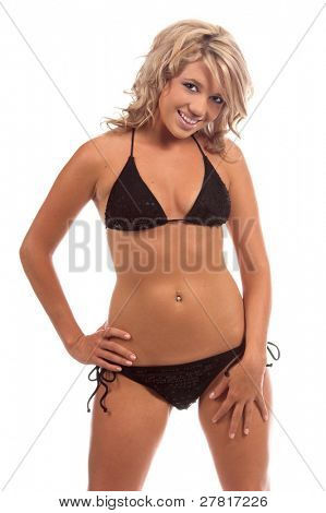 beautiful Blond in einem Bikini swimbay