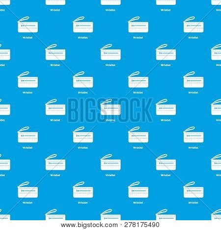 Wristlet Bag Pattern Seamless Blue Repeat For Any Use