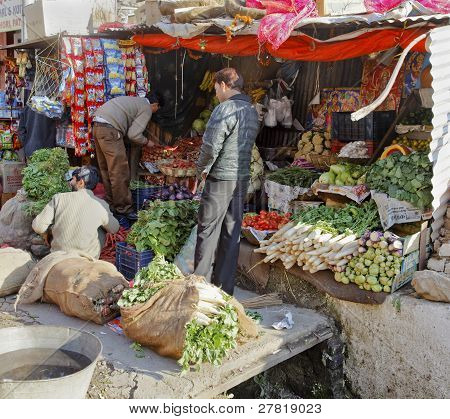 Fresh Vegetable Stall Jammu Kashmir India