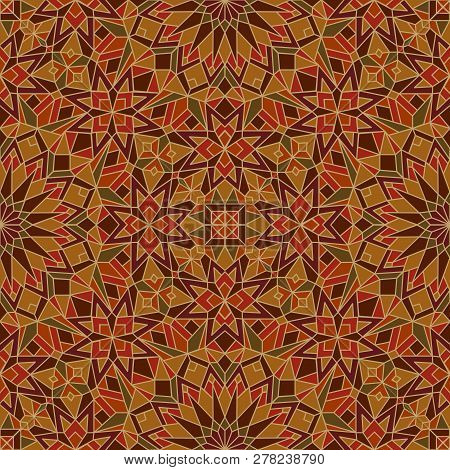 Morrocan Seamless Mosaic Pattern. Arabic Abstract Background