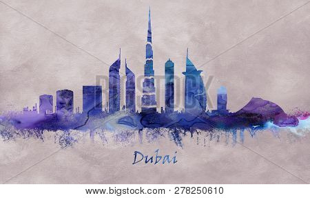 Dubai City In The United Arab Emirates, Skyline