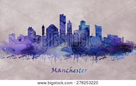 Manchester A Major City In The Northwest Of England, Skyline