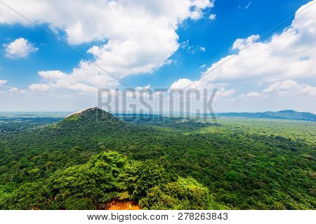 Beautiful View From Sigiriya - Lion Rock, Sri Lanka