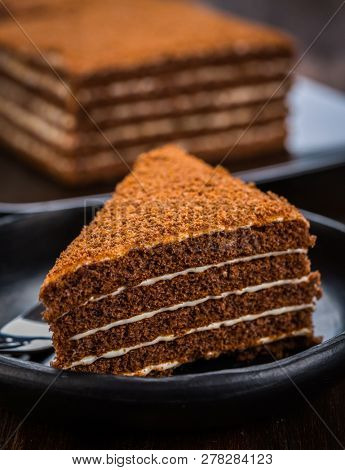 Delicious chocolade  honey cake