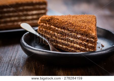 Delicious chocolade  honey cake