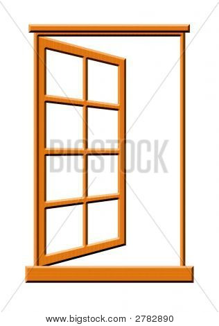 Illustration de la fenêtre en bois