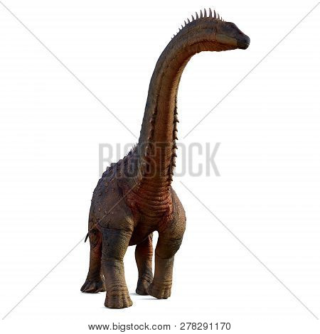 Alamosaurus Dinosaur 3d Illustration - Alamosaurus Was A Titanosaur Sauropod Herbivorous Dinosaur Th