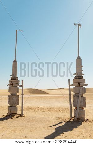 Tozeur, Tunisia - May 17, 2017: Star Wars Movie Set Of Planet Tatouine Built In 1977