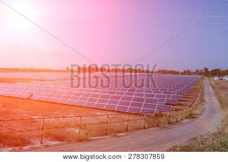 Solar Panel, Alternative Electricity Source - Concept Of Sustainable Resources, And This Is A New Sy