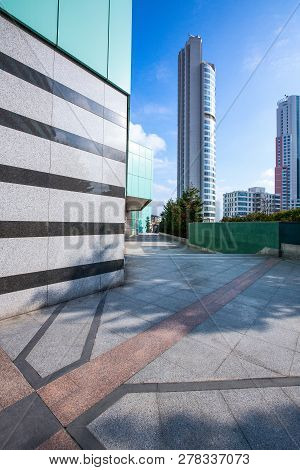 Istambul , Turkey - February 18, 2013:  Sisli Quarter, The Sport International Tovers Seen From The 