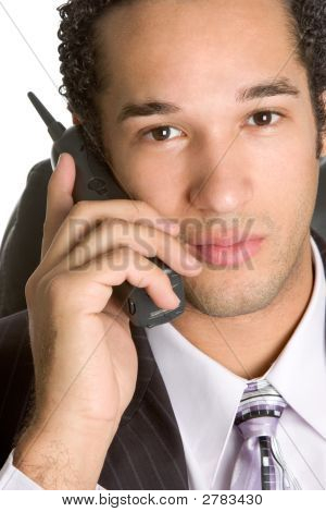 Homme d'affaires sur le téléphone