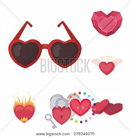 Isolated Object Of Abstract And Shape Icon. Set Of Abstract And Love Vector Icon For Stock.