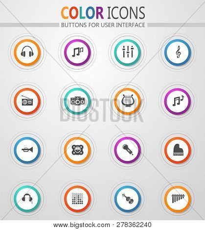 Music Icon Set For Web Sites And User Interface