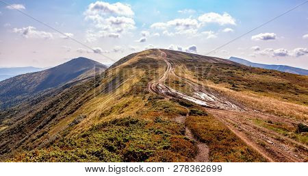 This Is Beautiful Landscape In Carpathian Mountains, Ukraine.