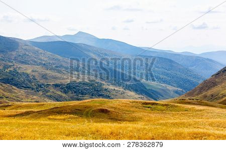 Beautiful Landscape In Carpathian Mountains.
