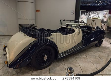 Amman, Jordan, December 07, 2018 : Alvis Sd Speed 20 - 1936 At The Exhibition In The King Abdullah I