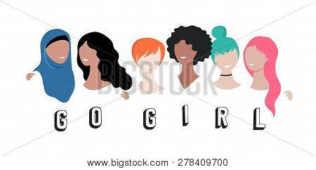 International Women S Day. Vector Illustration, Card, Poster, Flyer And Banner.