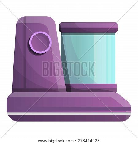 Food Processor Icon. Cartoon Of Food Processor Vector Icon For Web Design Isolated On White Backgrou