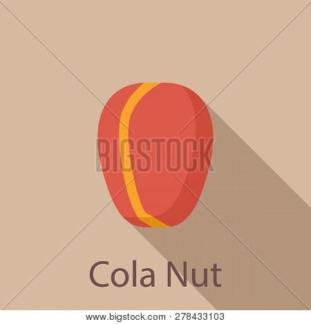 Cola Nut Icon. Flat Illustration Of Cola Nut Vector Icon For Web Design