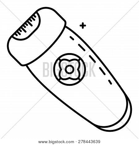 Woman Electric Razor Icon. Outline Woman Electric Razor Vector Icon For Web Design Isolated On White