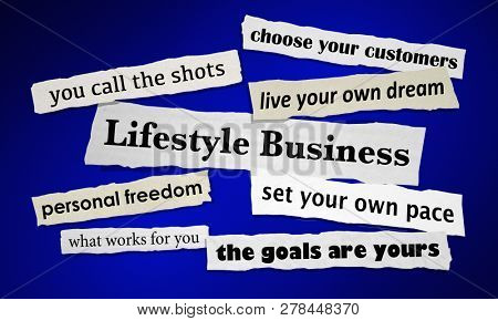 Lifestyle Business Newspaper Headlines 3d Illustration