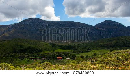 Mountain Wall In Lapinha Da Serra, Minas Gerais Brazil.