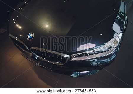 Ufa, Russia, Bmw Shop, 5 July, 2018: Bmw M760li Xdrive 2018 7 Series.