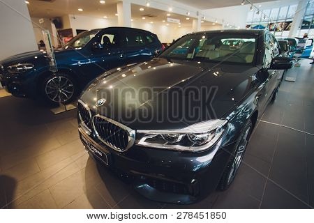 Ufa, Russia, Bmw Shop, 5 July, 2018: Bmw M760li Xdrive 2018 7 Series.