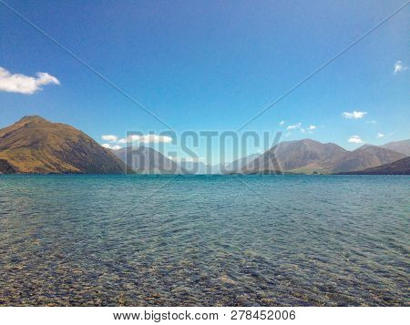 Lake Coleridge In Canterbury On The South Island Of New Zealand