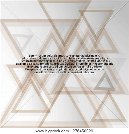 Vector Image.maket For Advertising. Triangular Background. Eps 10