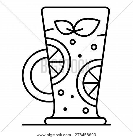 Smoothie Icon. Outline Smoothie Vector Icon For Web Design Isolated On White Background