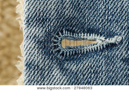 Dziurkarka odzieżowa tkaniny Jeans