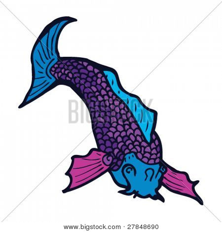 koi carp tattoo drawing