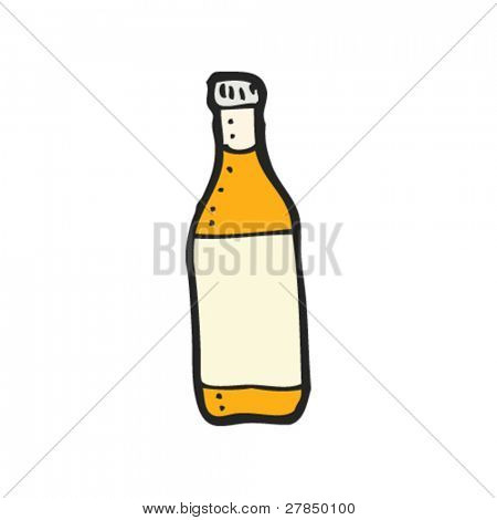 음료 병의 기발한 그림