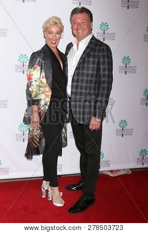 PALM SPRINGS - JAN 11:  Tommye Giacchino, James Fitzpatrick at the 