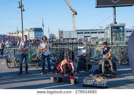 Berlin Germany - April 21. 2018: The Band 