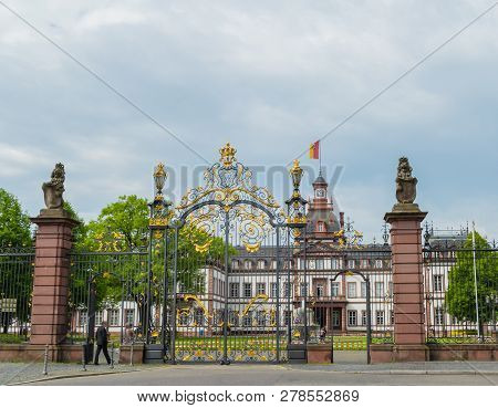 Castle Gate And Palace Hanau Hesse Germany