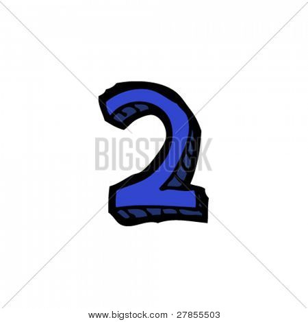 numeral two drawing
