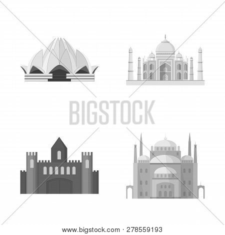 Vector Design Of  And Town  Icon. Set Of  And House Stock Symbol For Web.